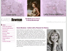 Tablet Screenshot of karenbowman.co.uk